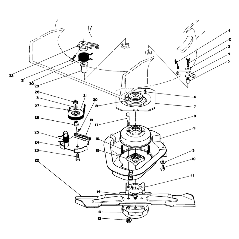 Blade Brake Clutch Assembly