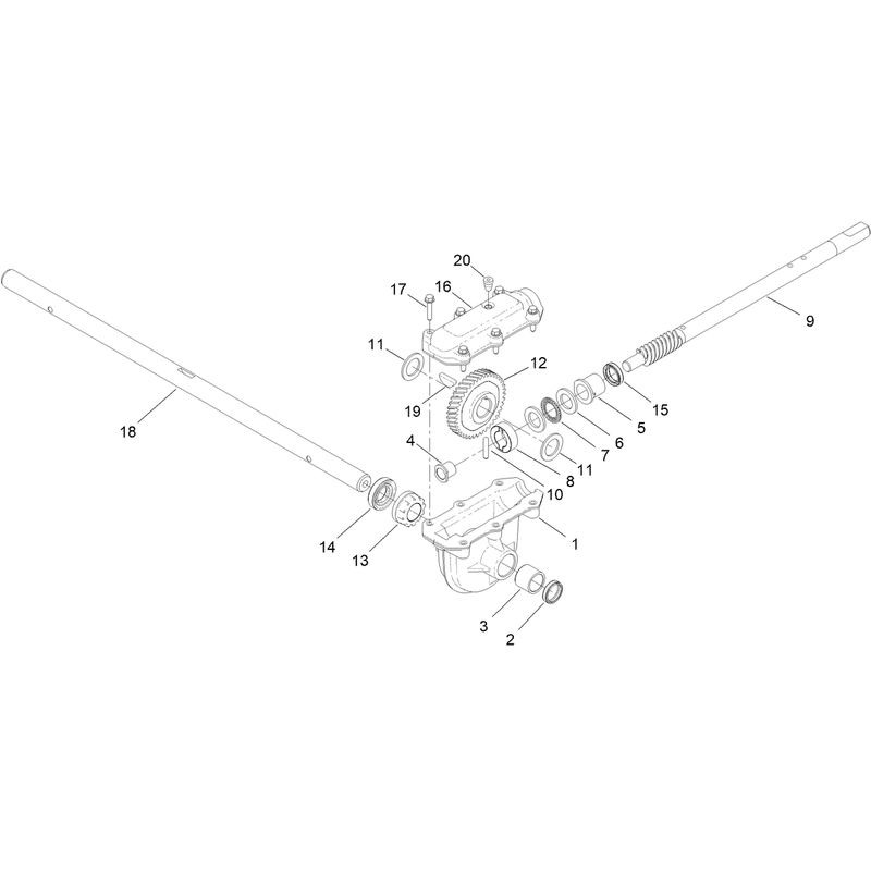 Auger Gearcase Assembly No. 136-6549