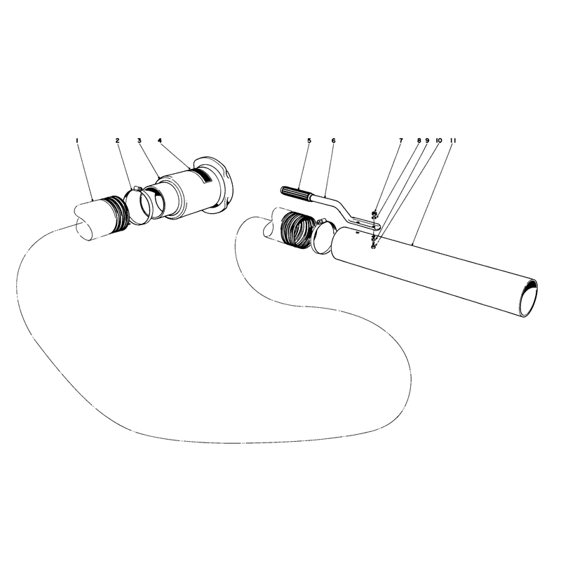 Lawn Vacuum Hose Extension Kit No 59083