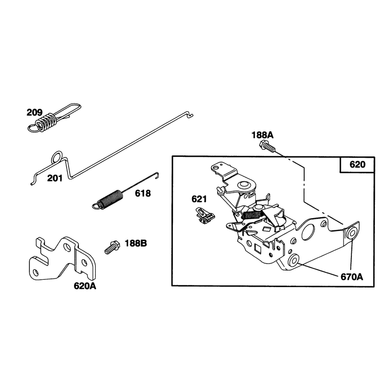 Engine Briggs and Stratton Model 127802-0640-01