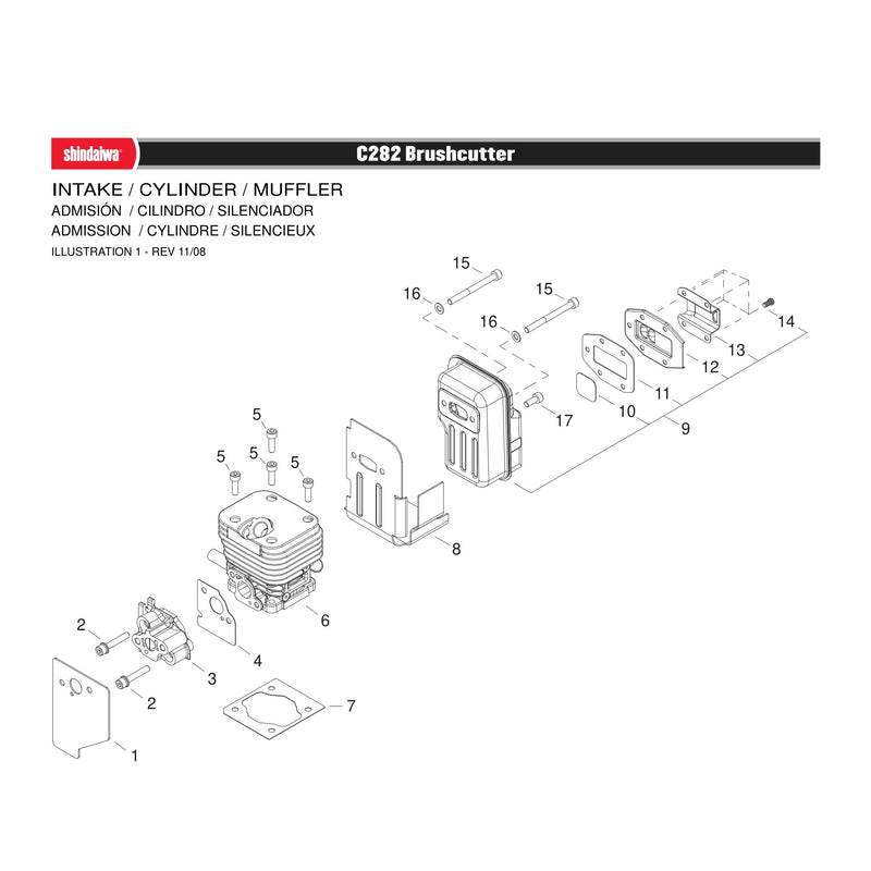 INTAKE / CYLINDER / MUFFLER