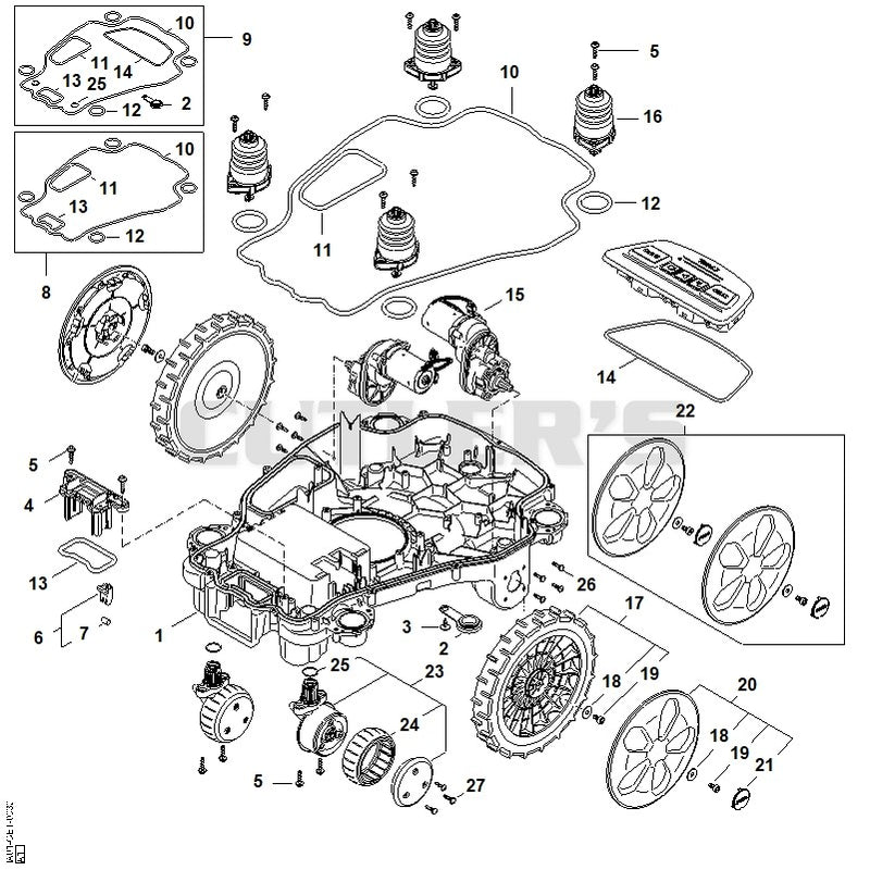 Lower housing, chassis