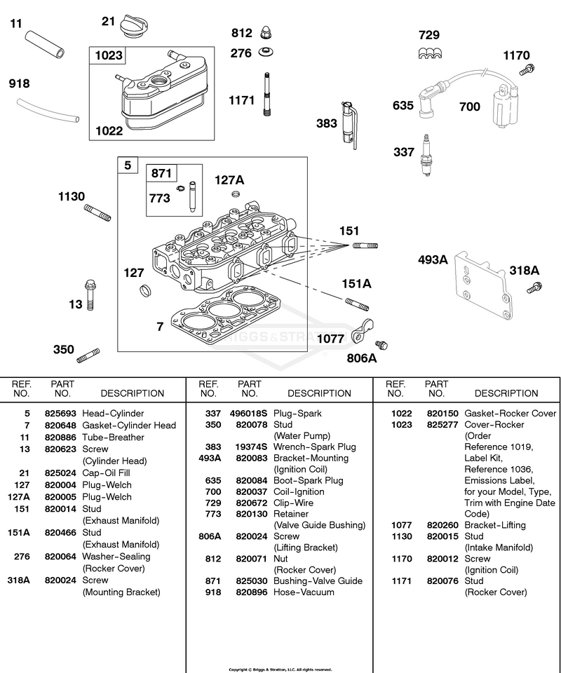 Head, Rocker Cover, Ignition, Breather Hoses