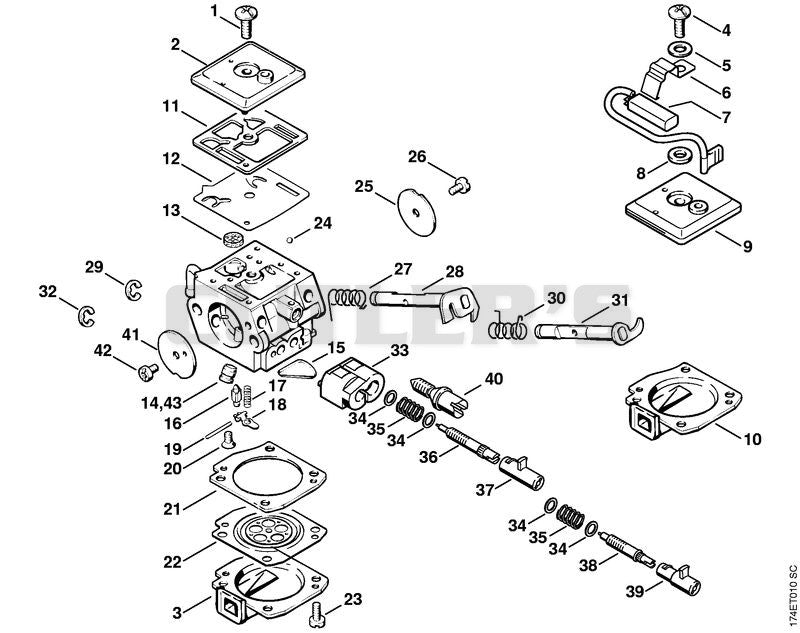 Carburetor C3A-S39, C3A-S52
