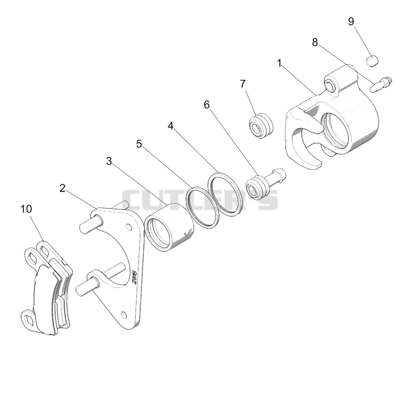 Brakes, Caliper, Rear