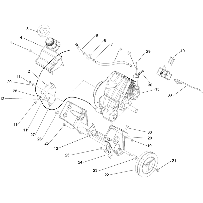 Engine and Frame Assembly