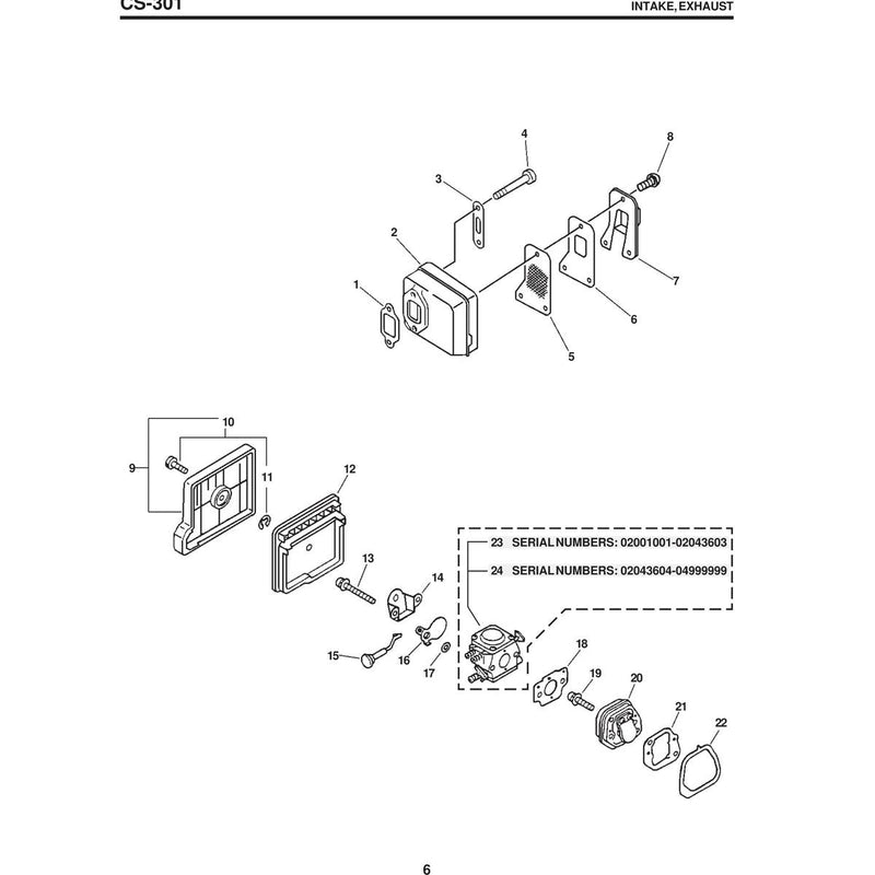 INTAKE, EXHAUST