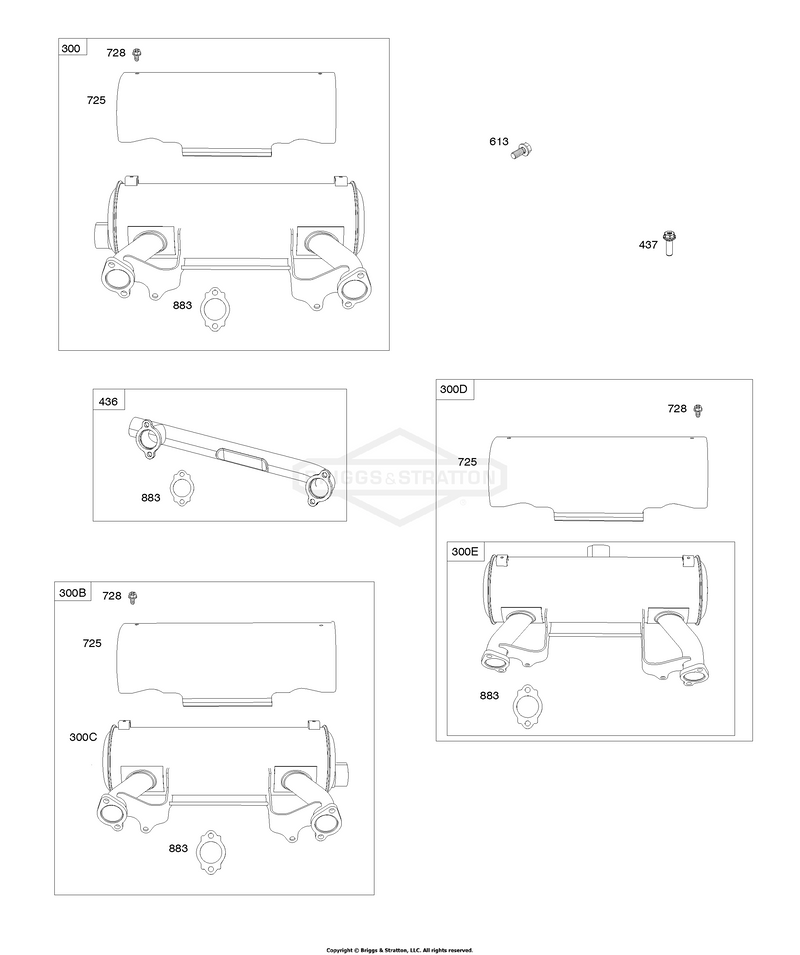 Mufflers, Exhaust Manifold