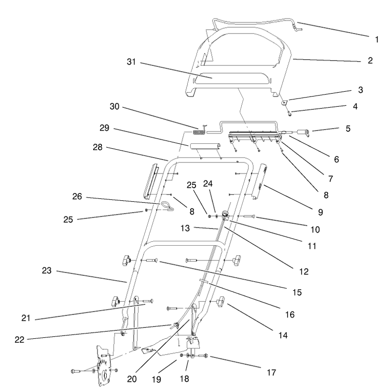 Handle and Controls Assembly