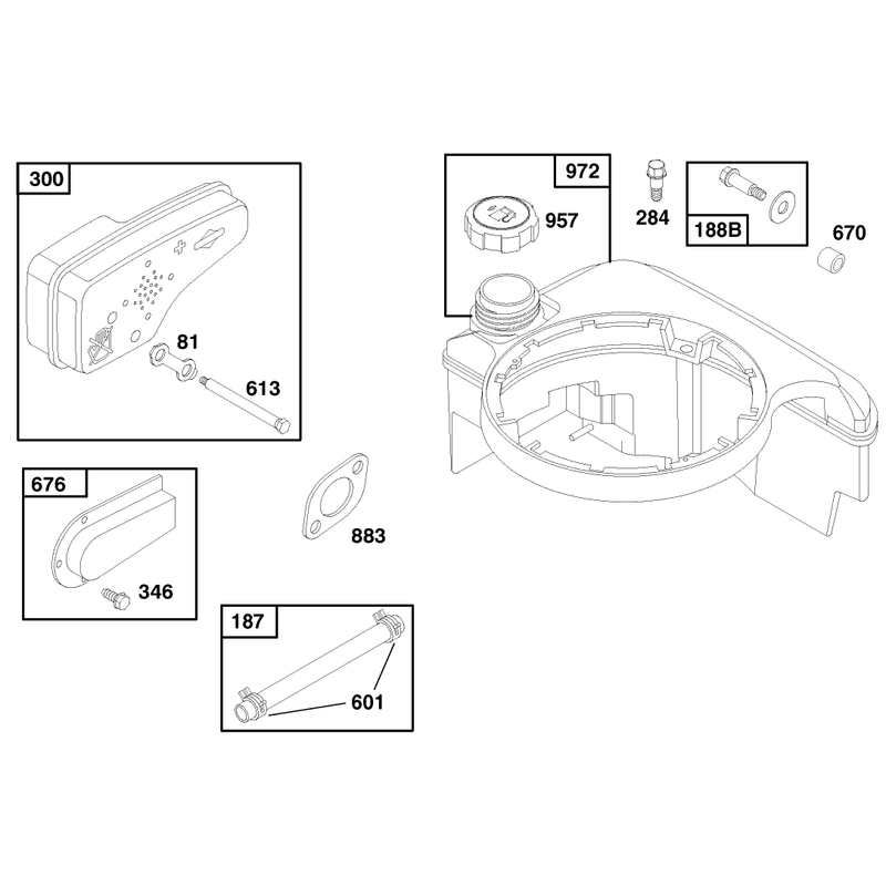 Engine Briggs and Stratton Model 12f802-0667-01