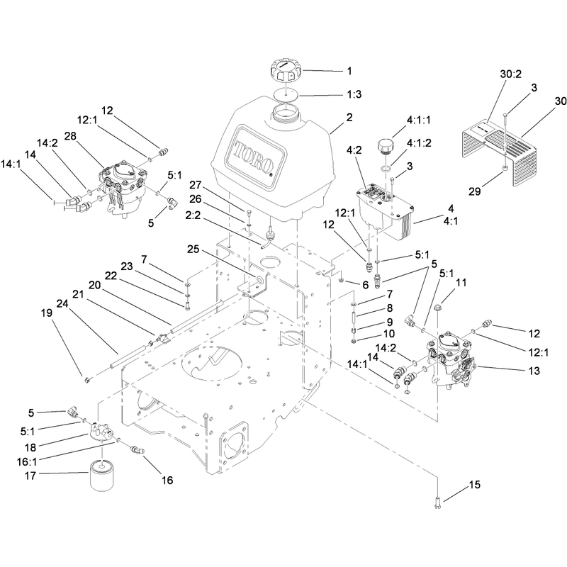 Fuel System Hydraulic Pump and Filter Assembly