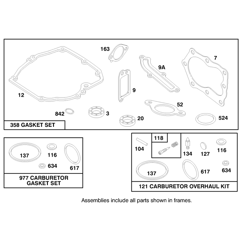 Engine Briggs and Stratton Model 124702-3115-01