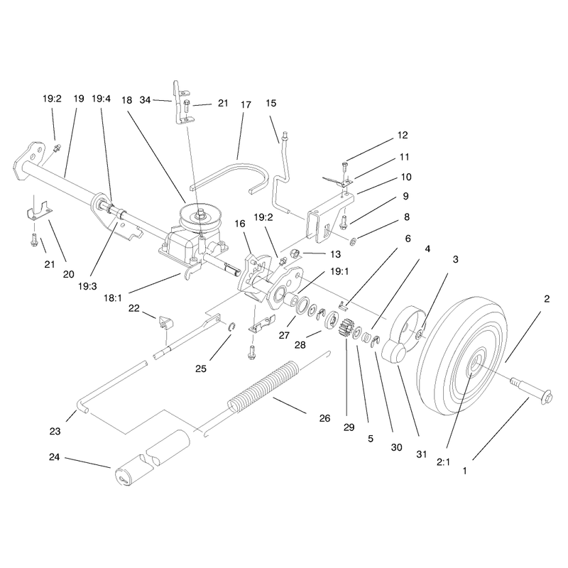 Deck Suspension Assembly