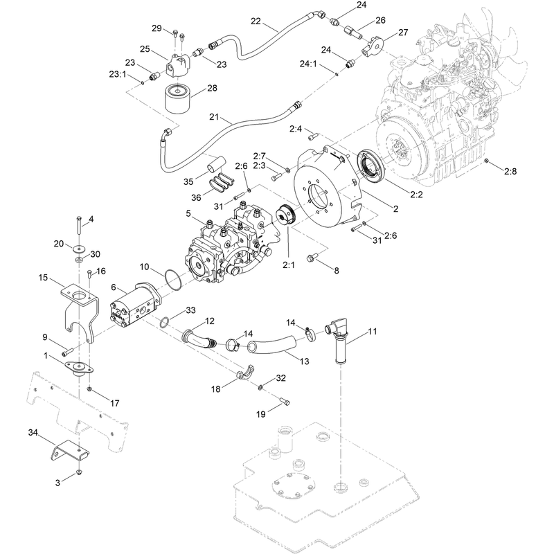 Tandem Pump and Gear Pump Assembly