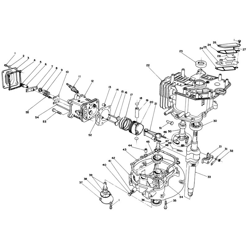Crankcase Assembly (continued)(engine Model No. Vmk9-2)