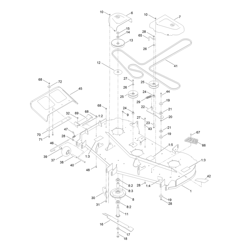 60 Inch Deck Assembly