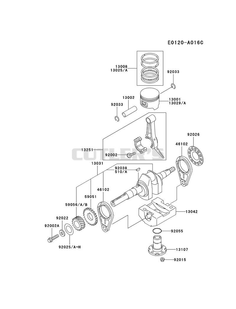 PISTON/CRANKSHAFT