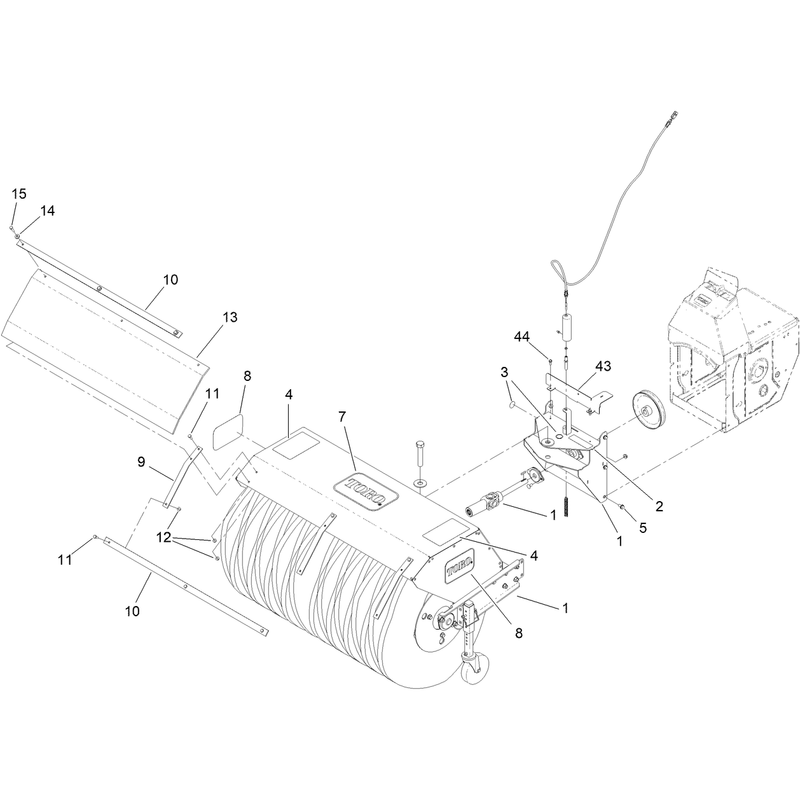 Broom and Deflector Assembly