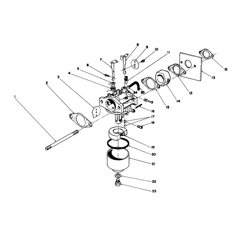 Carburetor Assembly Model No 47ph7 Used on Units with Serial No 8003898 and Up