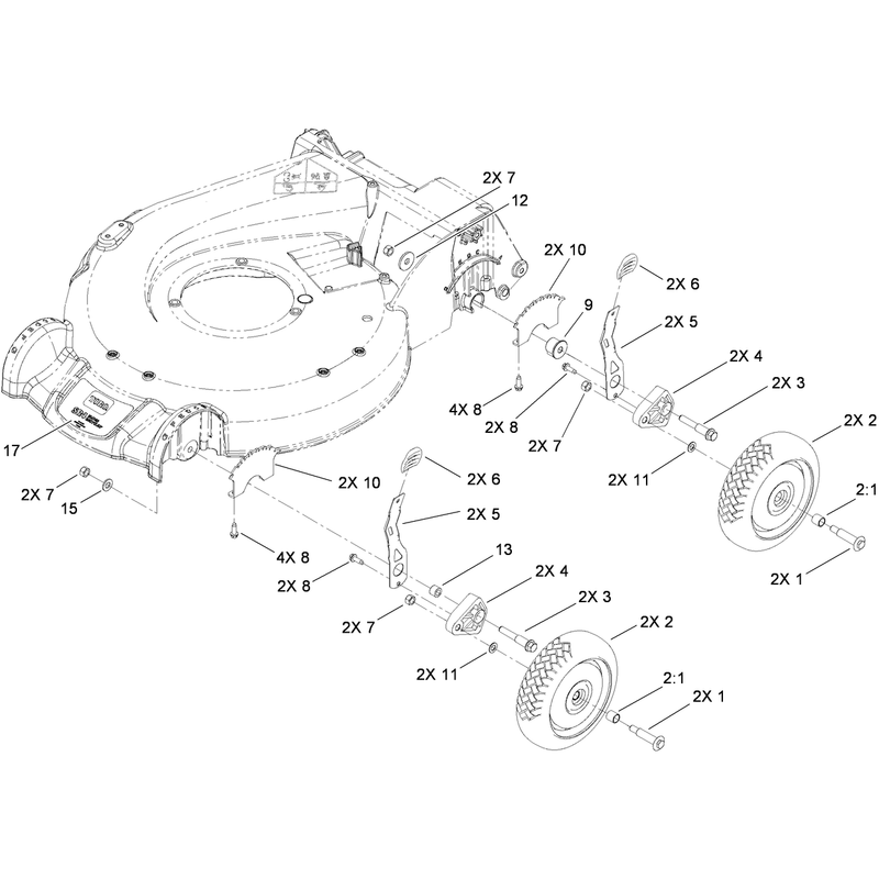 Front and Rear Wheel Assembly