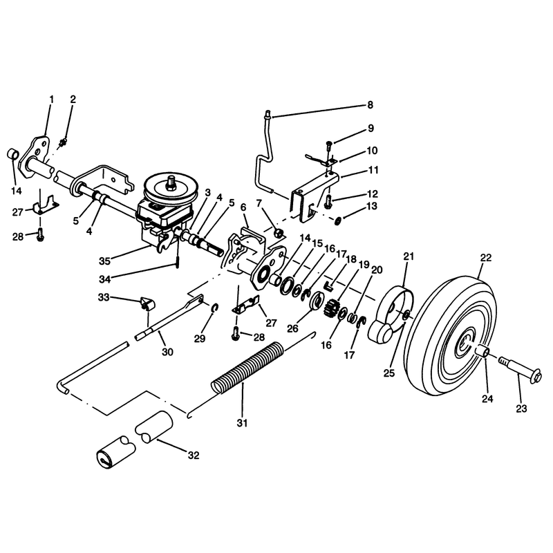 Sp Rear Axle Assembly