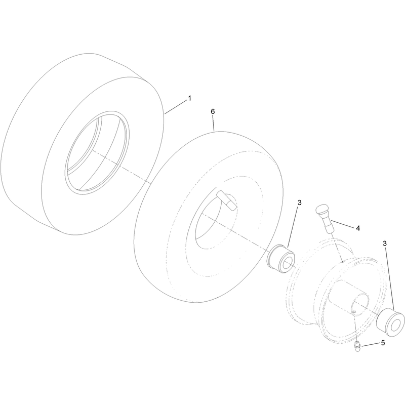 Caster Wheel Assembly No. 130-0736