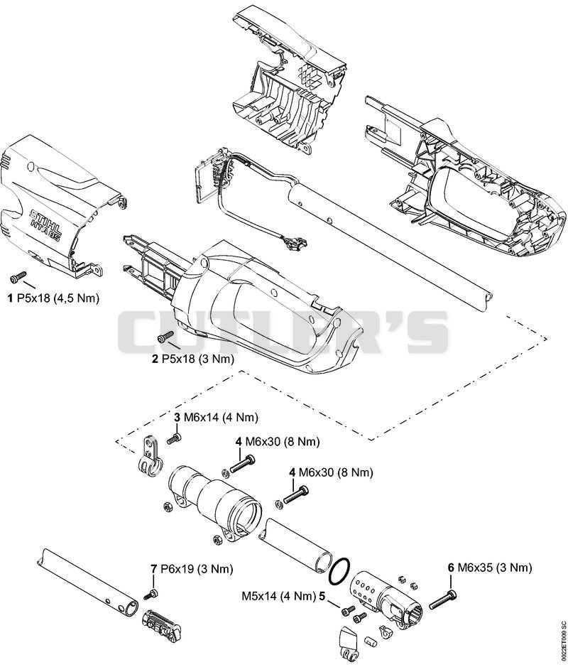 Tightening torques