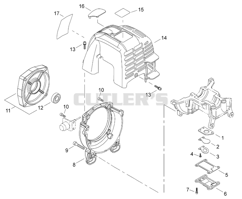 Engine Cover, Fan Cover, Reed Valve