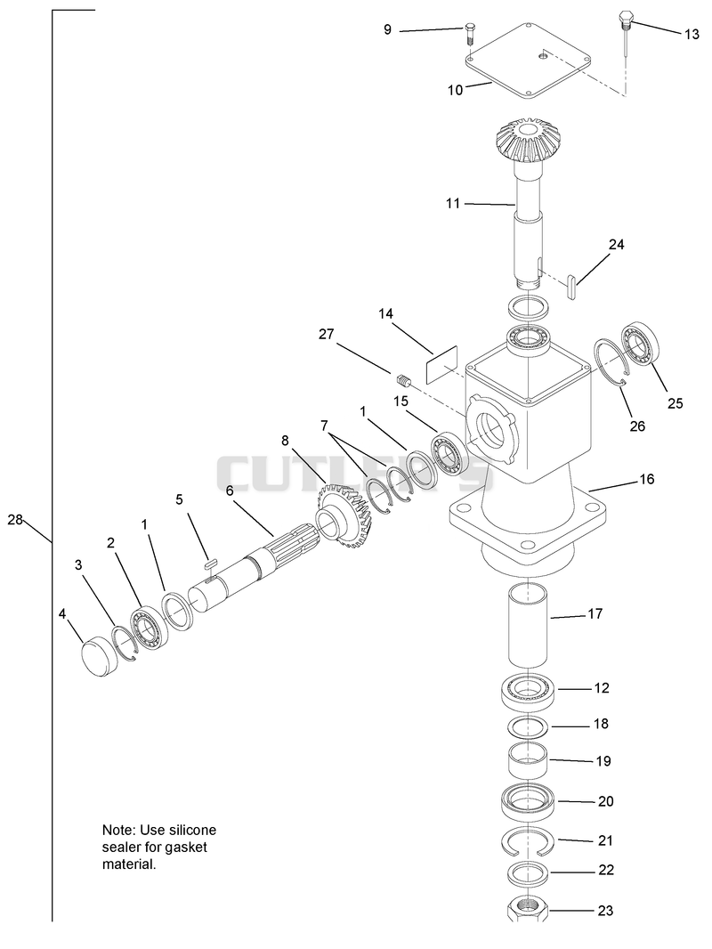 Gearbox Assembly - Deck Drive
