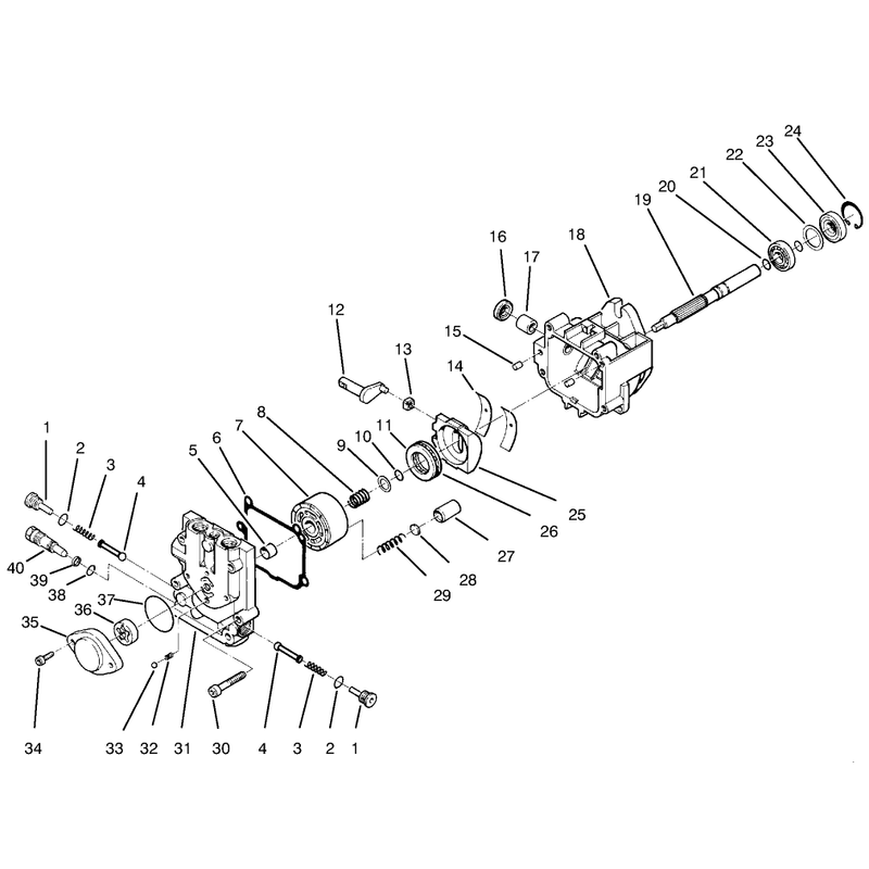 Hydraulic Pump Assembly No 95-1538