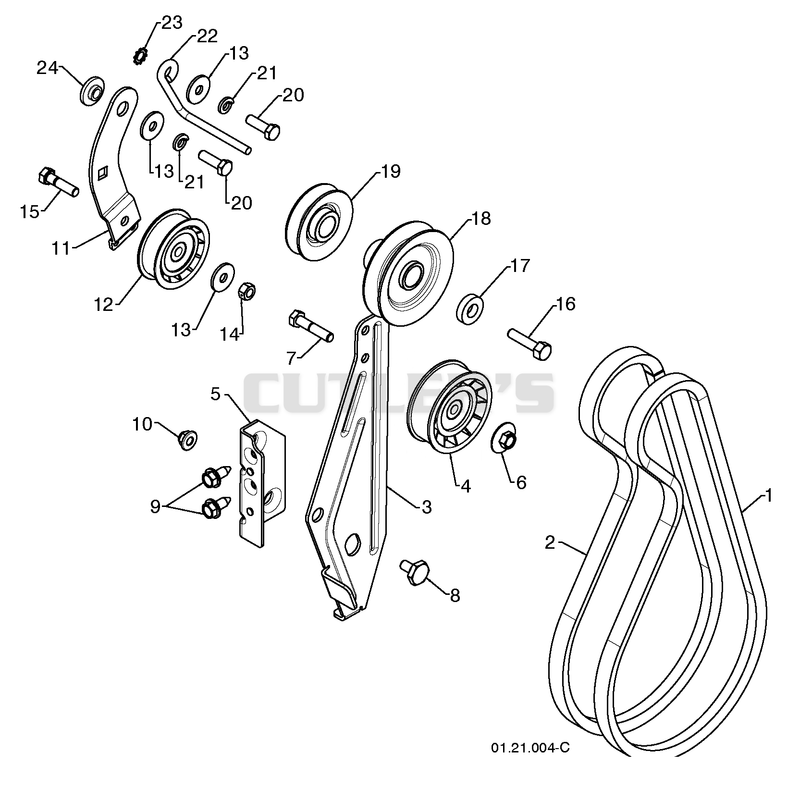 Chassis / Engine / Pulleys