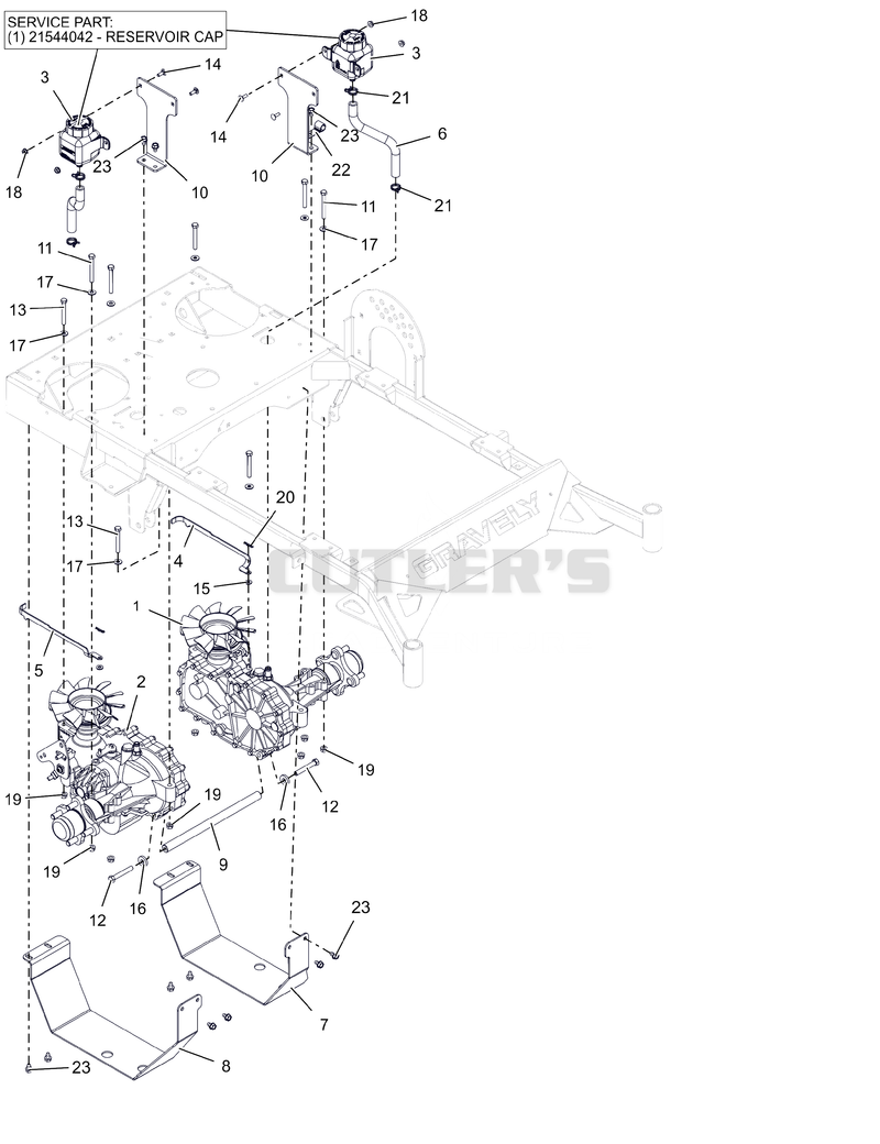 Transaxles and Guards - 48", 52", and 60"