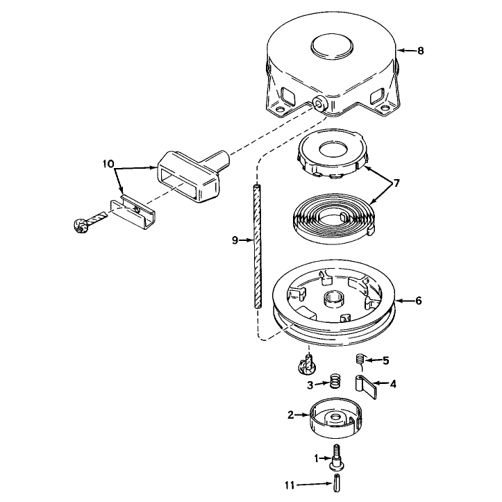Model 590420 Rewind Starter Assembly (recoil)