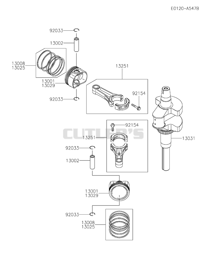 PISTON/CRANKSHAFT