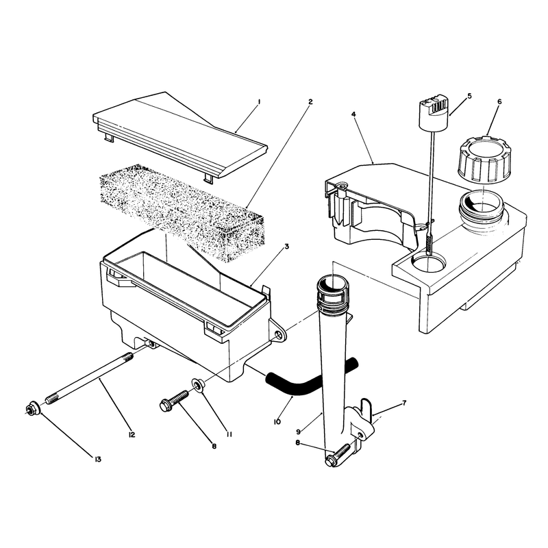 Air Cleaner & Fuel Tank Assembly (model No. Vmh7)