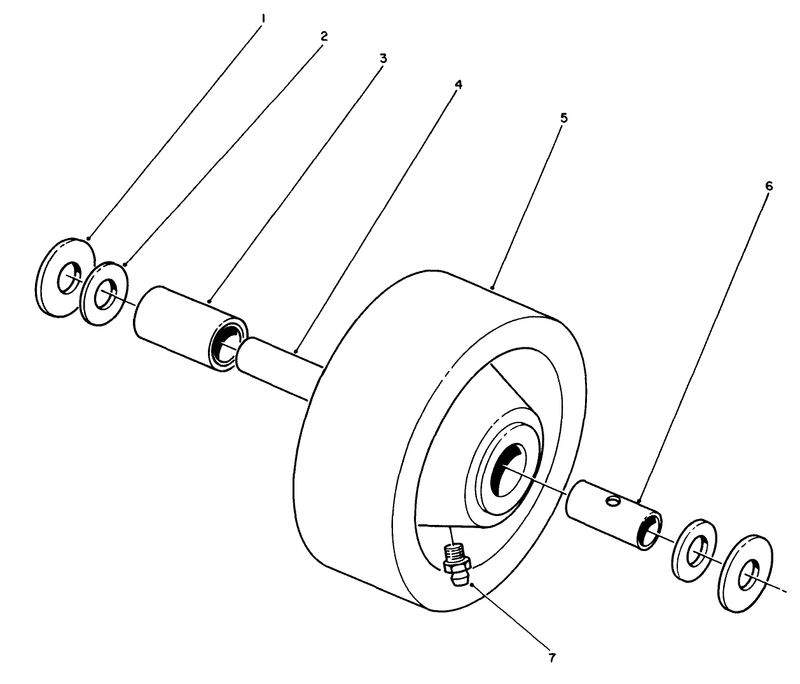Phenolic Wheel Assembly No 27 1050 Optional
