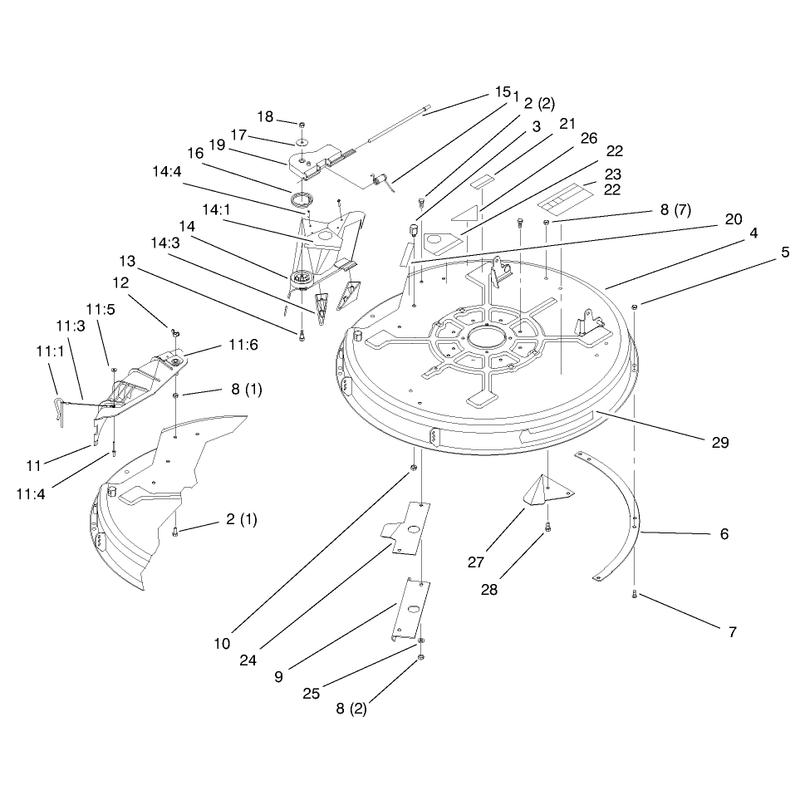 Deck Assembly 32in Cutting Unit