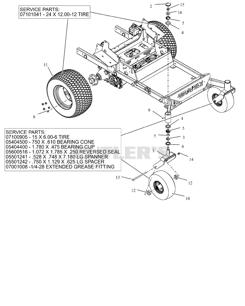 Casters And Tires - 60" And 72"