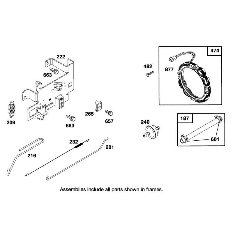 Engine Briggs and Stratton Model 286707-0453-01