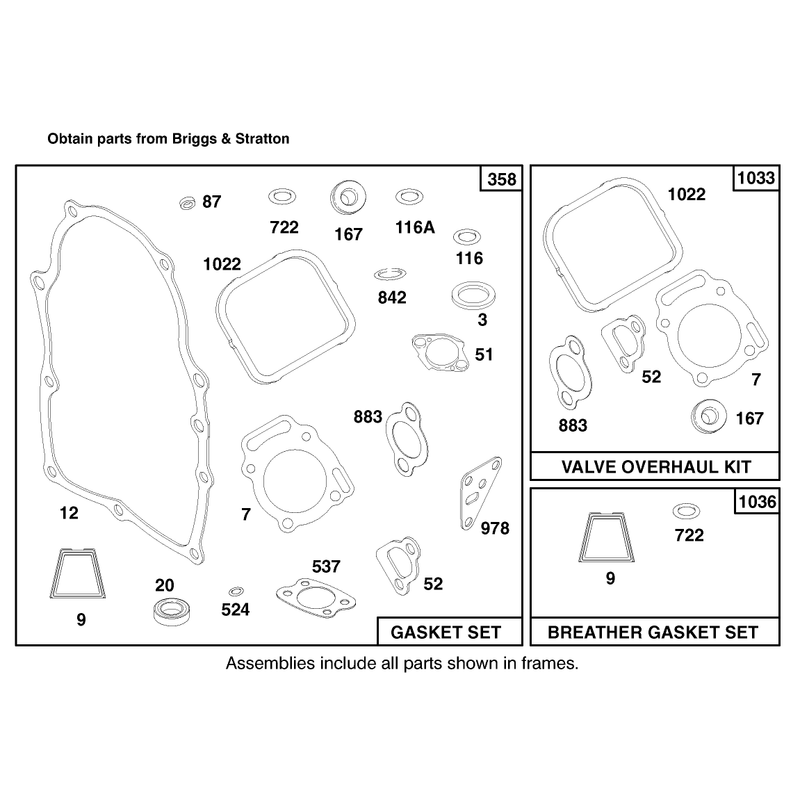Engine Briggs and Stratton Model 303776-1188-A1