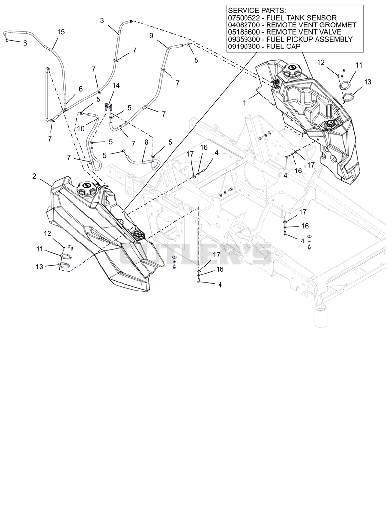 Fuel Tanks - Kawasaki FX850 EFI