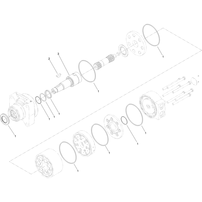 Hydraulic Motor Assembly No 138-0761
