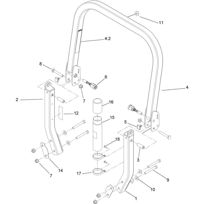 Roll-Over Protection System Assembly No. 116-0231