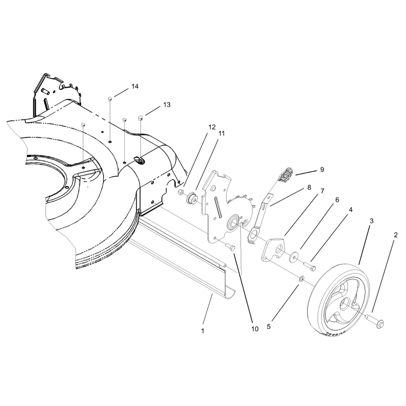 Low Wheel Rear Axle Assembly