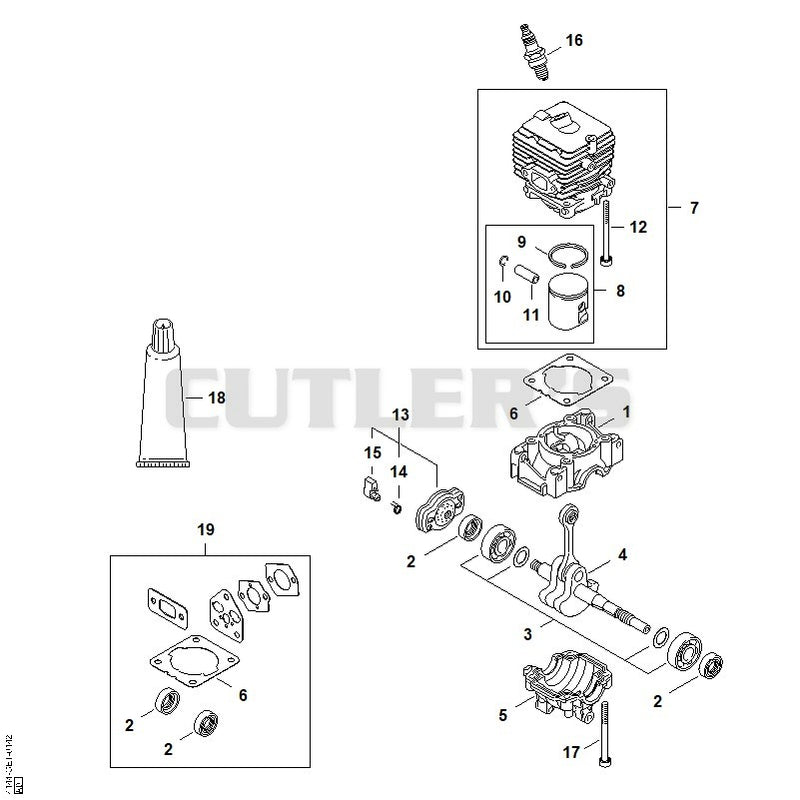Crankcase, Cylinder