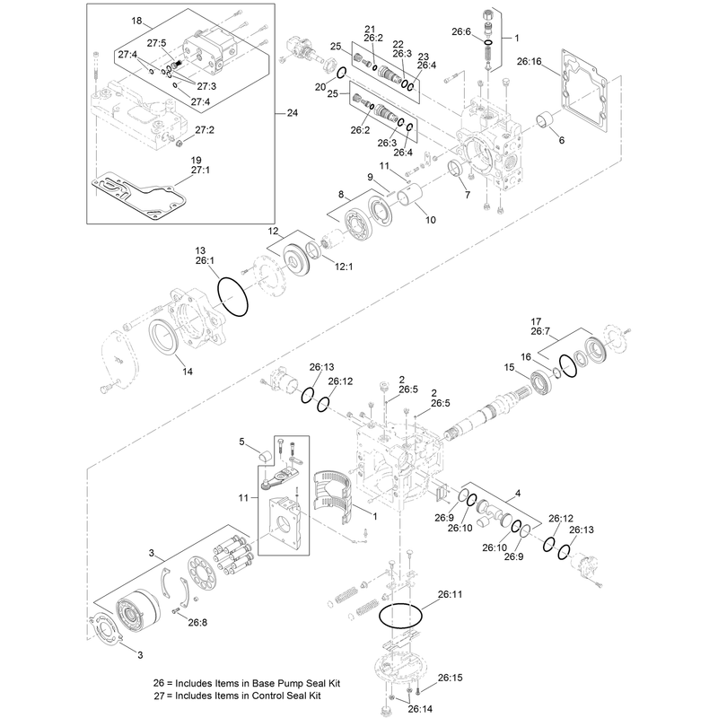 Hydrostat Pump Assembly No 132-4243
