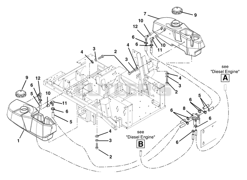 Diesel-Fuel Tanks And Hoses