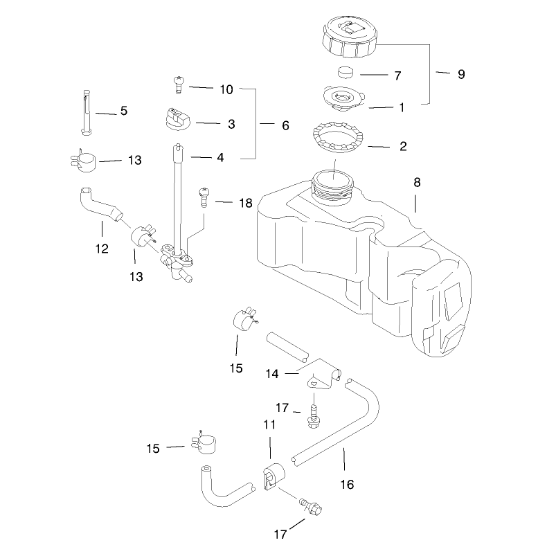 Fuel Tank and Valve Assembly