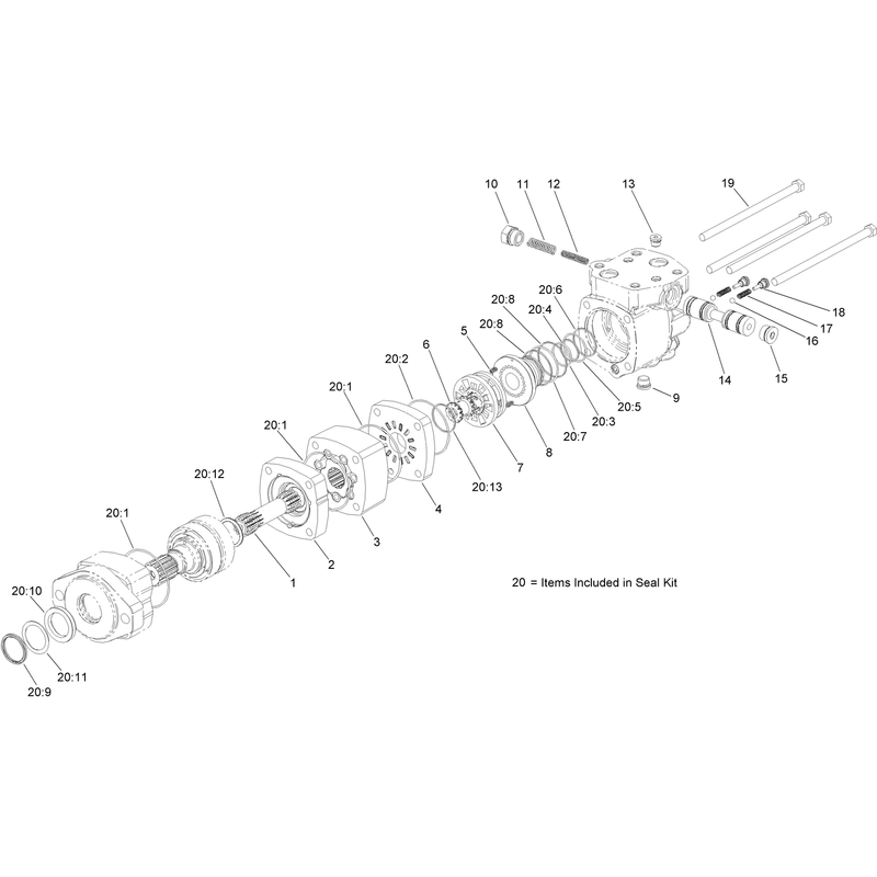 Hydraulic Motor Assembly No AU8HM24035