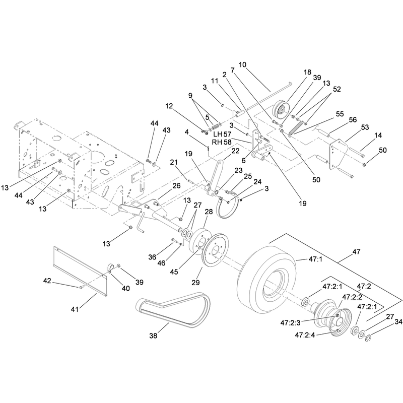 Drive Wheel and Brake Assembly